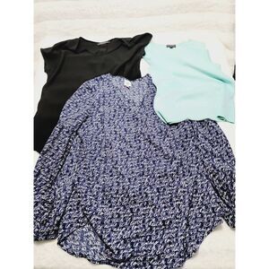 Sz M Lot Of 3 Womans Cabi Top Blouse Script Tunic,Classiques Entier Vest Sweater